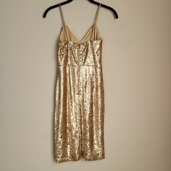 Lulus A moment like this gold sequin bodycon dress - Picture 5 of 9